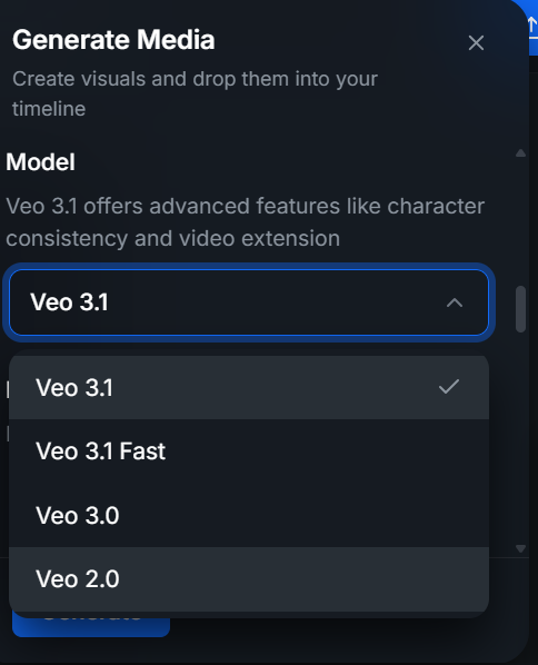 Preferred Model Text-to-cinematic video