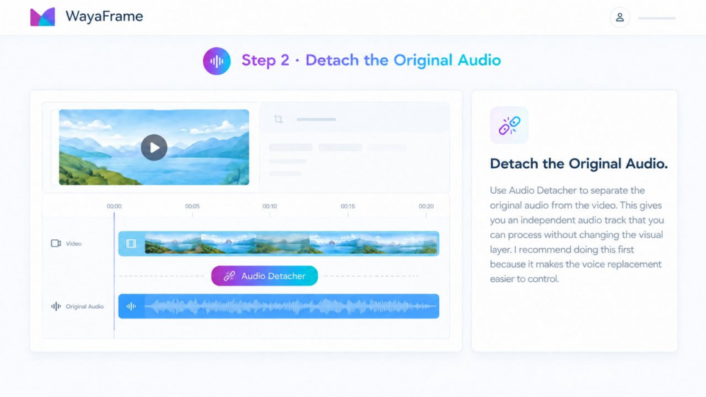 Wayaframe AI voice replacement