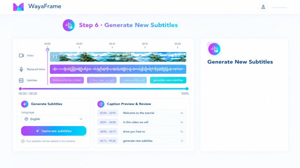  Apply Video Voice Effects and Audio Treatment on WayaFrame
