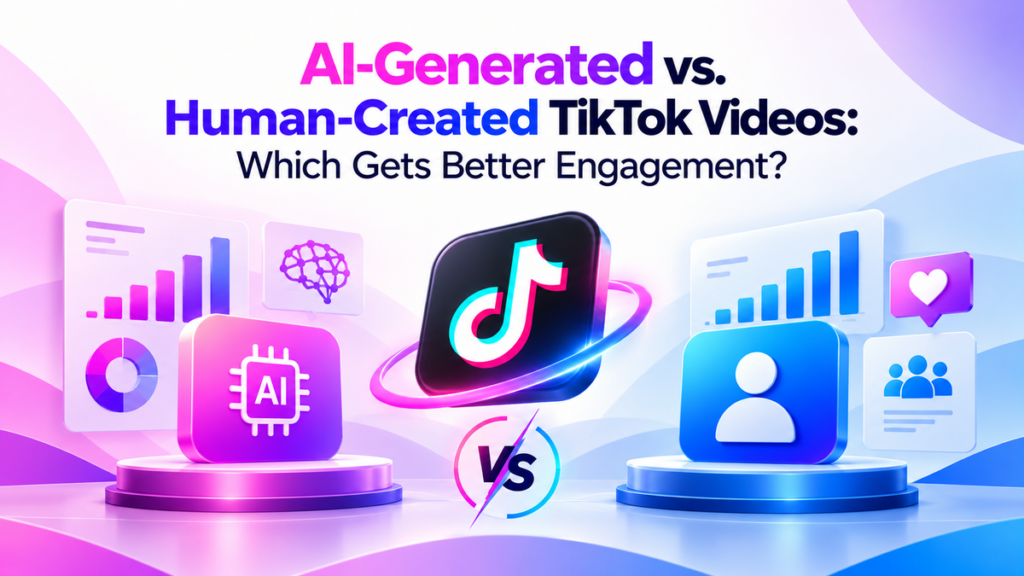 AI-generated vs. human-created TikTok videos