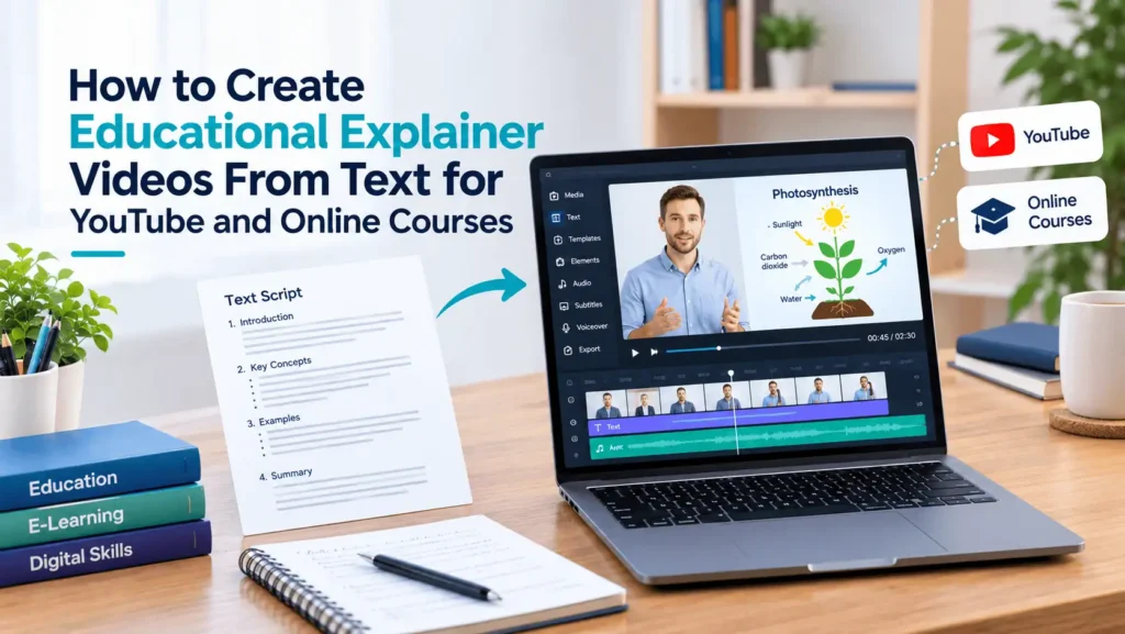 How to Create Educational Explainer Videos From Text for YouTube and Online Courses