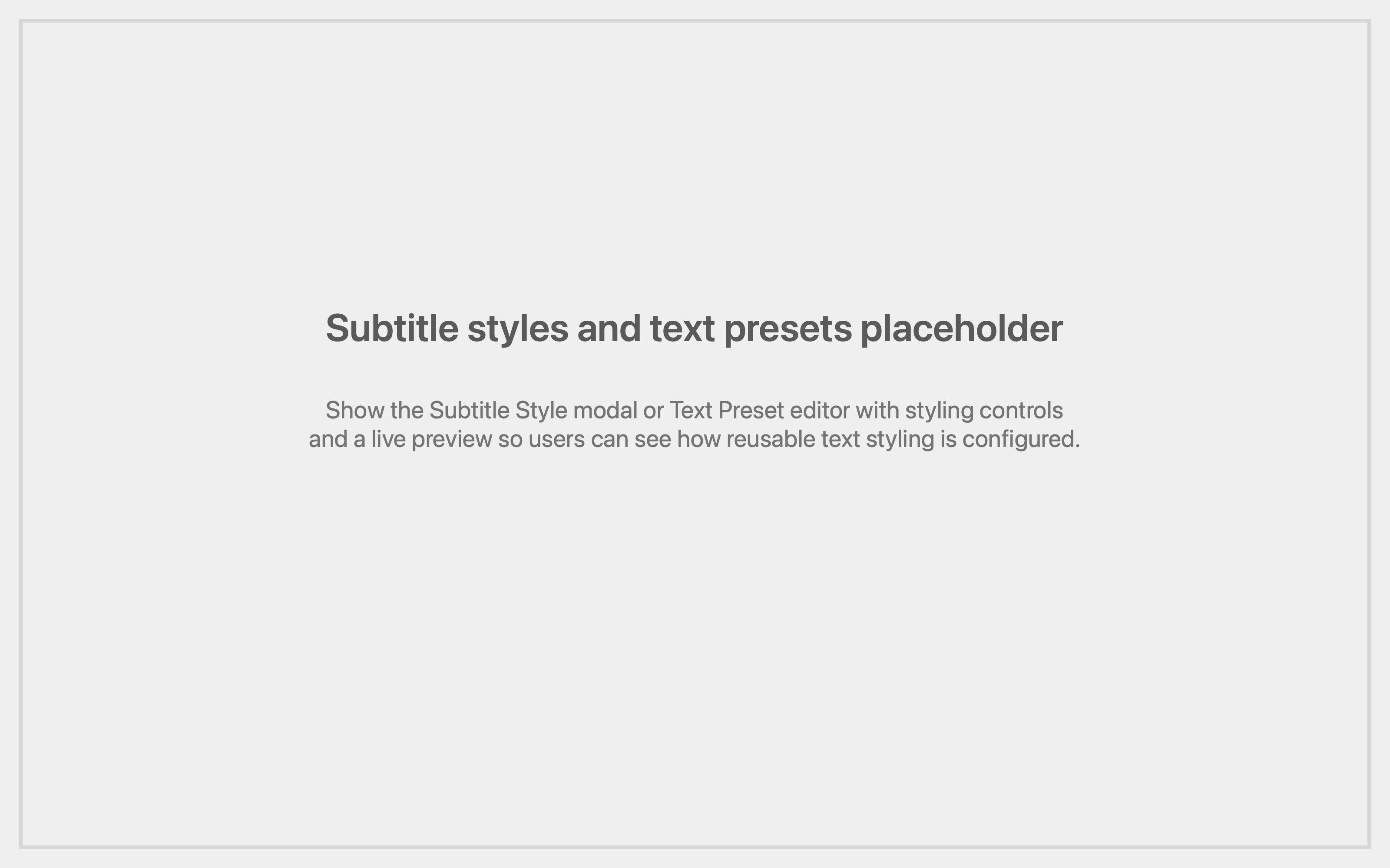 subtitle styles and text presets