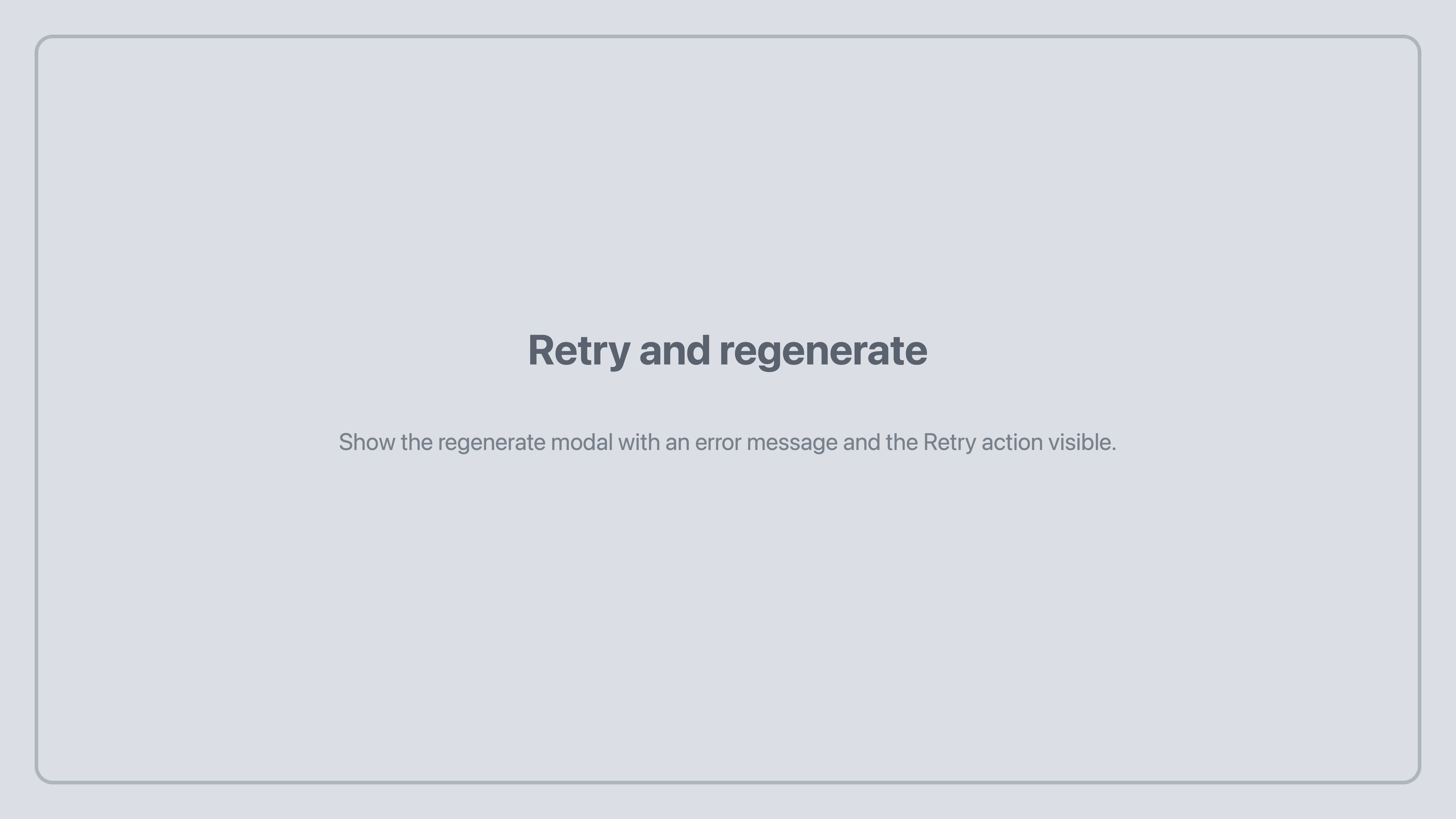 Tunedance retry and regenerate placeholder