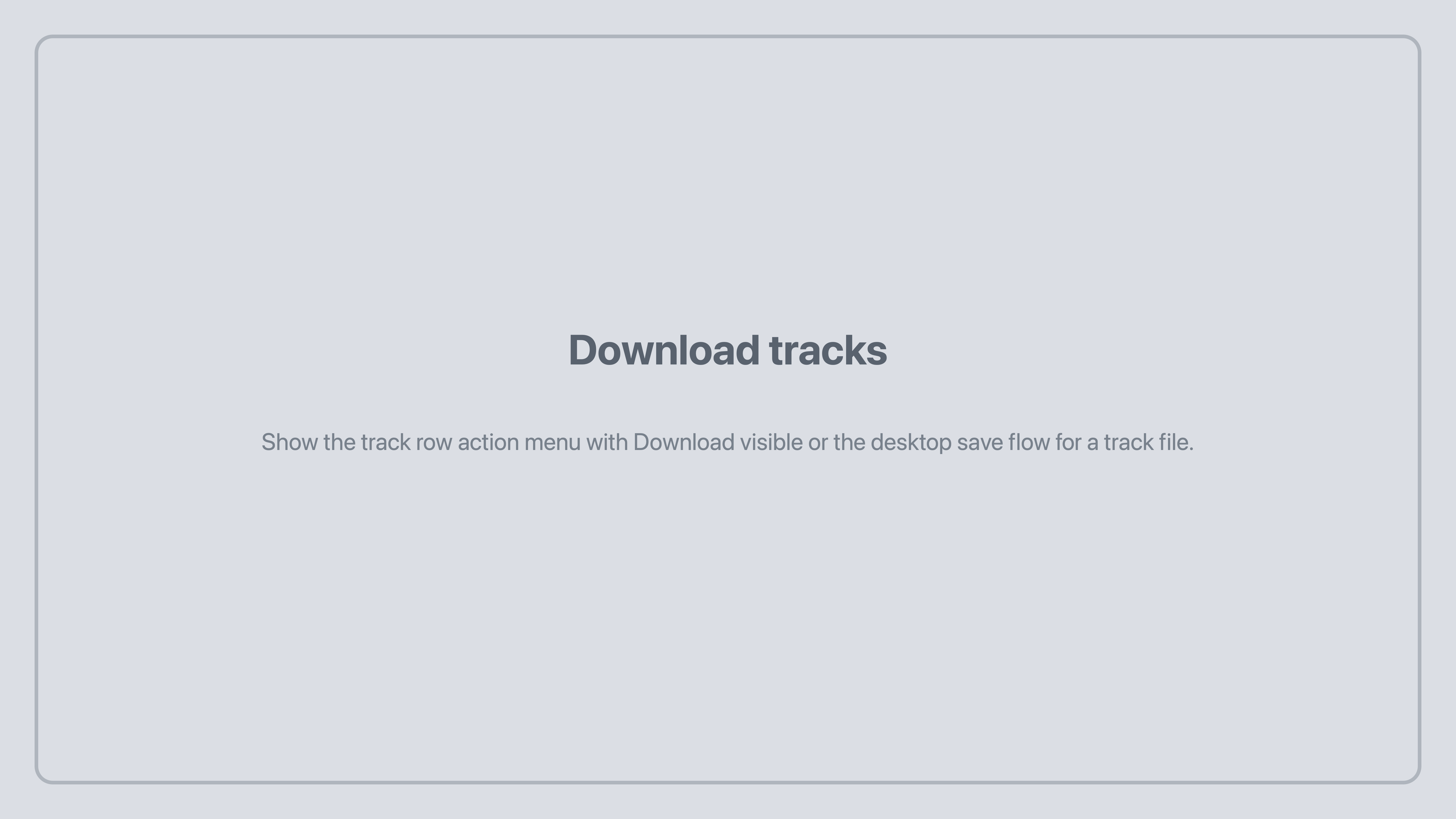 Tunedance download track placeholder