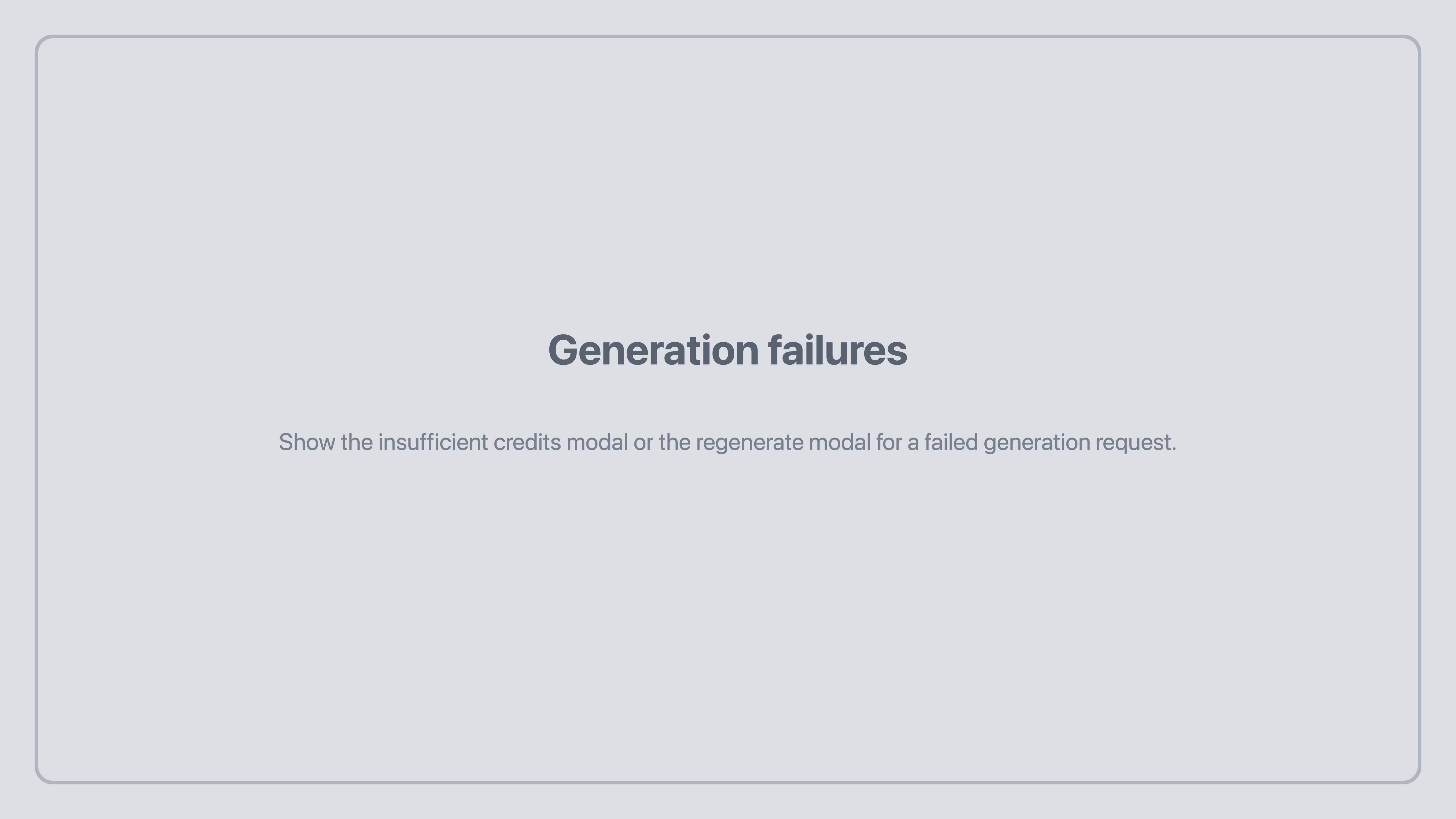 Tunedance generation failures placeholder