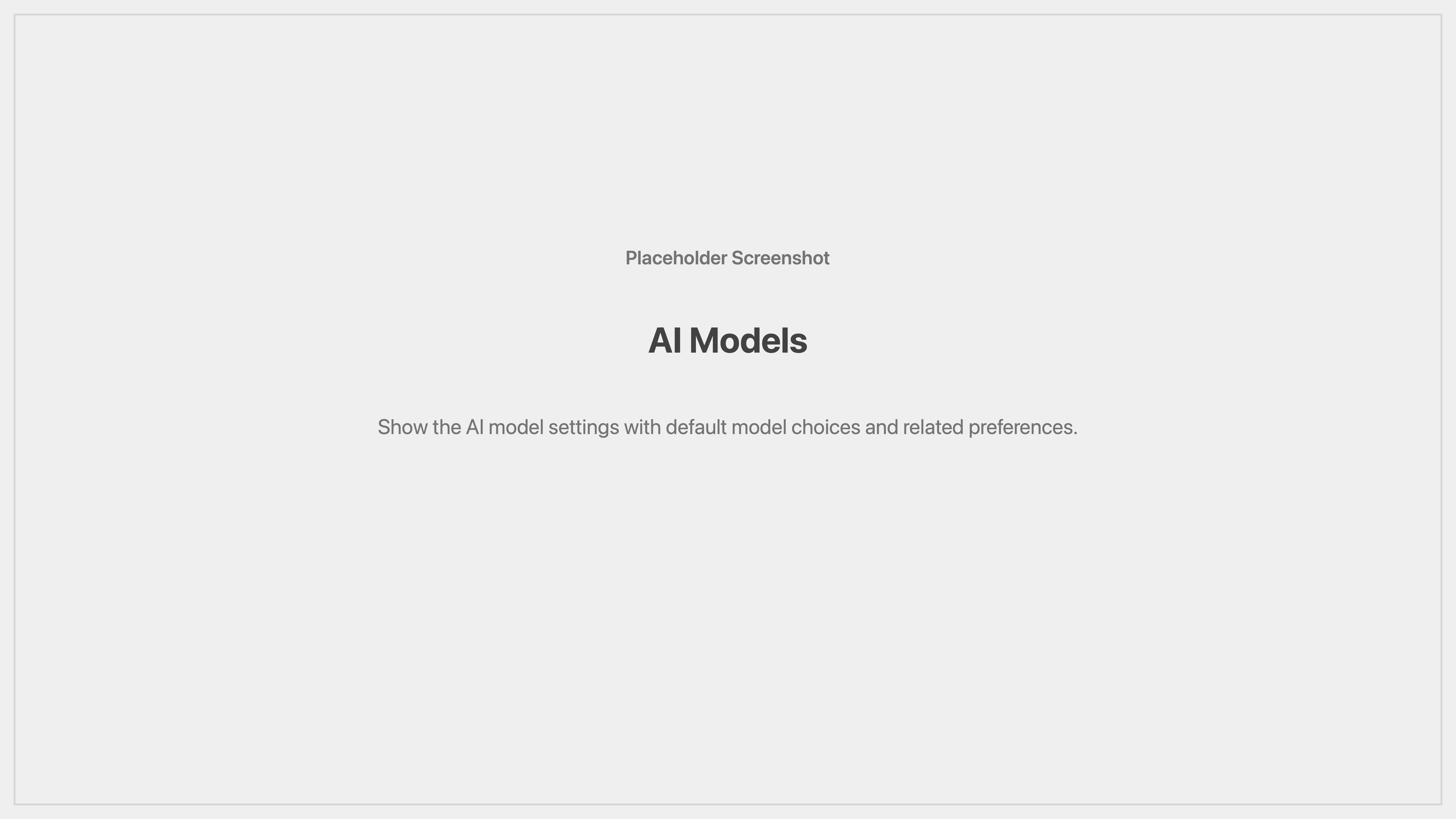 Cenematic AI models placeholder