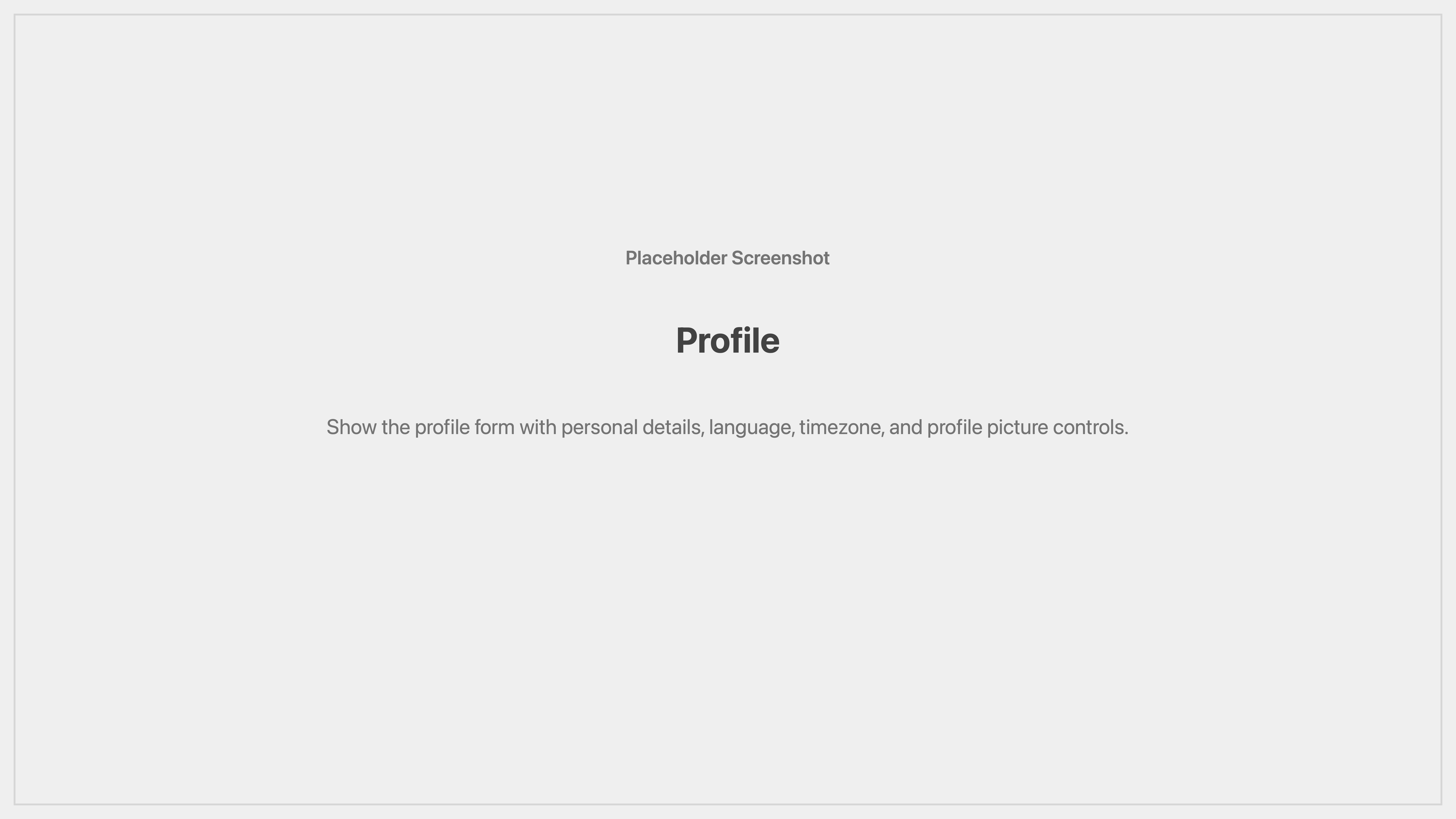 Cenematic profile placeholder