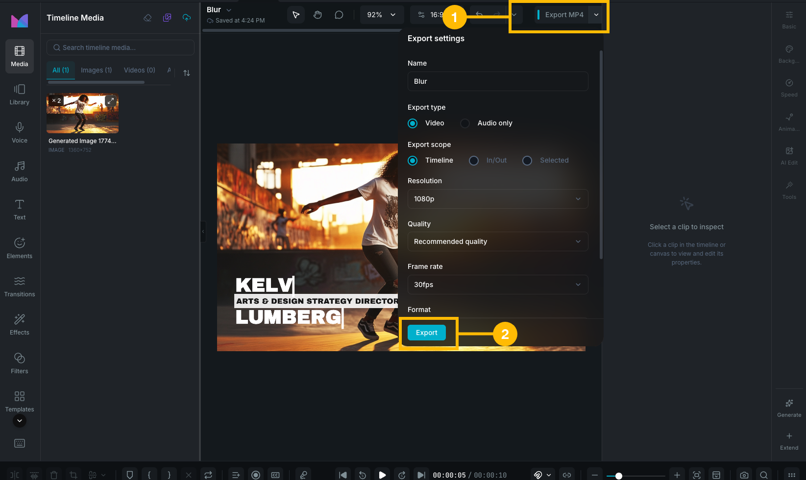the export flow