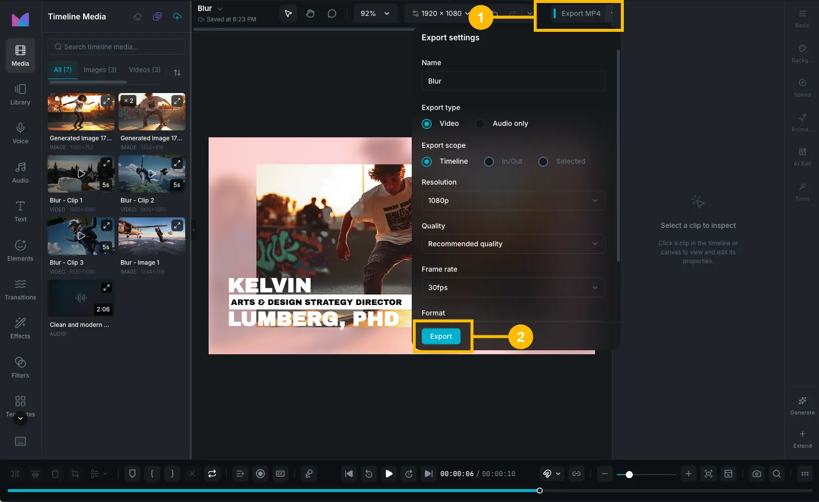 the export flow