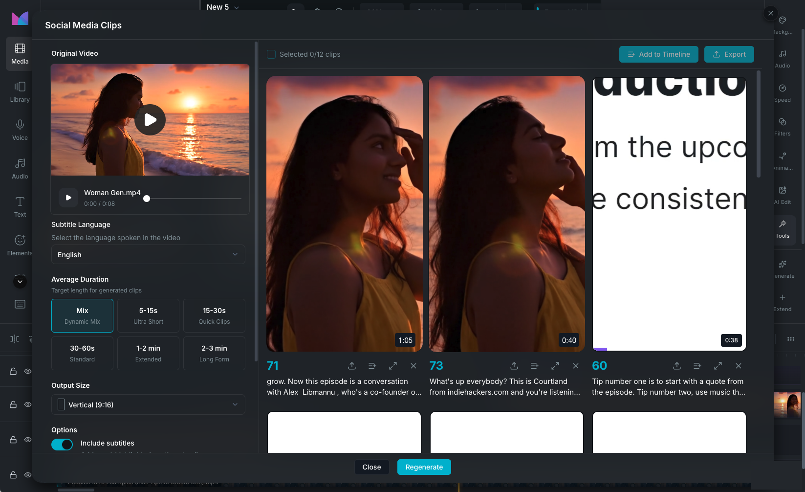 Social Clips overview