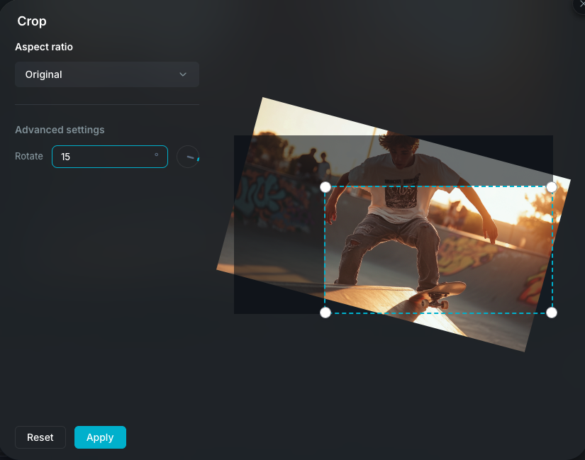 Crop editor