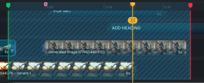 Playback range on the timeline ruler