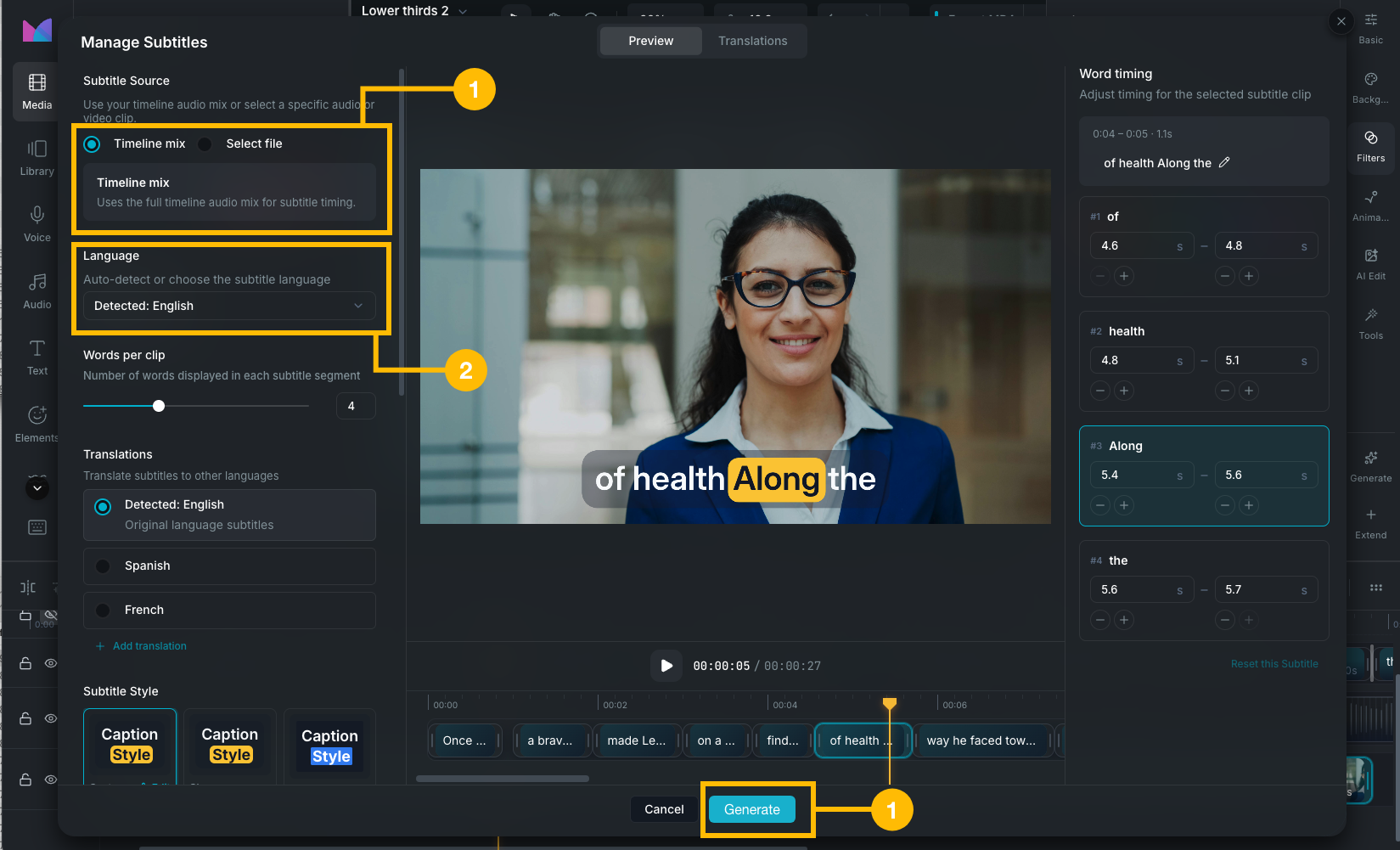 Subtitles Manager